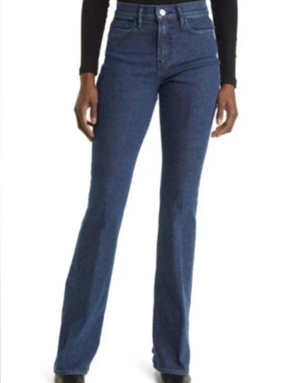 FRAME Le High Flare Jeans Naples Dark Wash Size 29 (Hemmed to 30.5" Inseam)